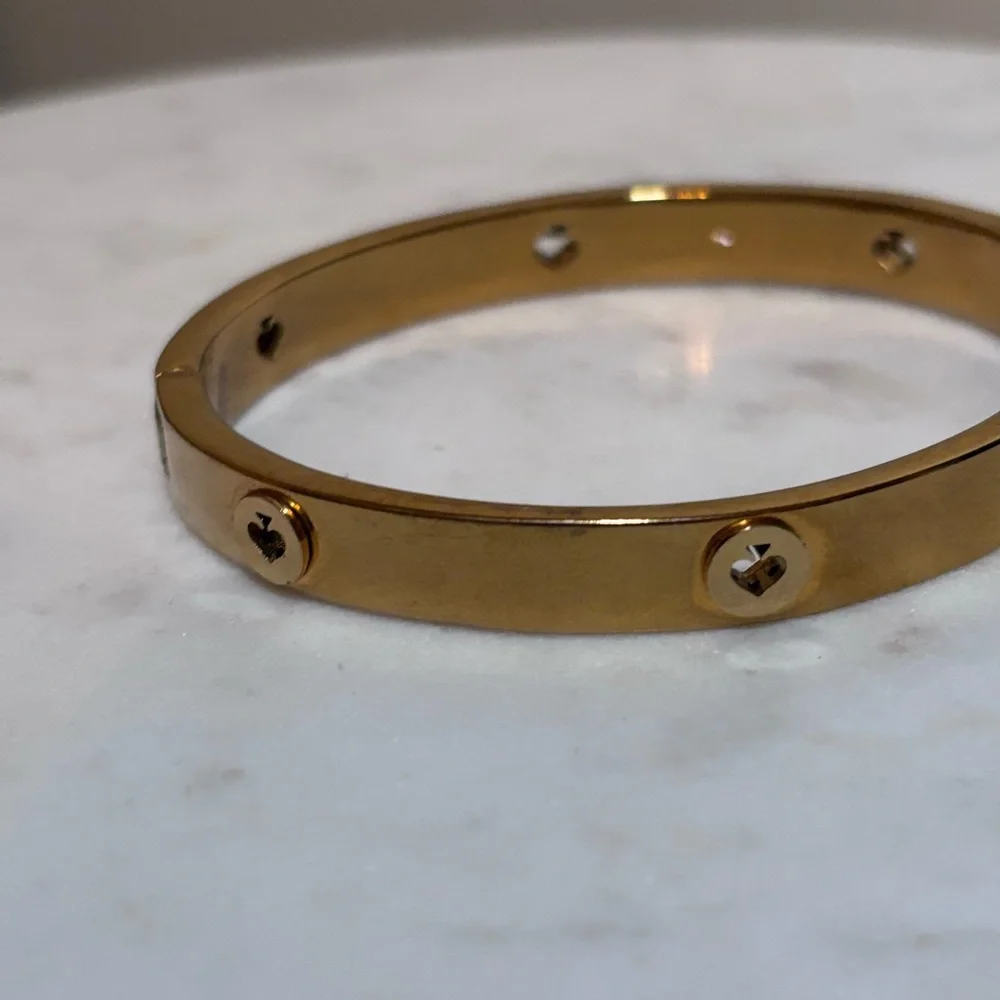 Kate Spade Spot the Spade Studded Bangle Bracelet - Minimalist Quiet Luxury - Picture 4 of 12